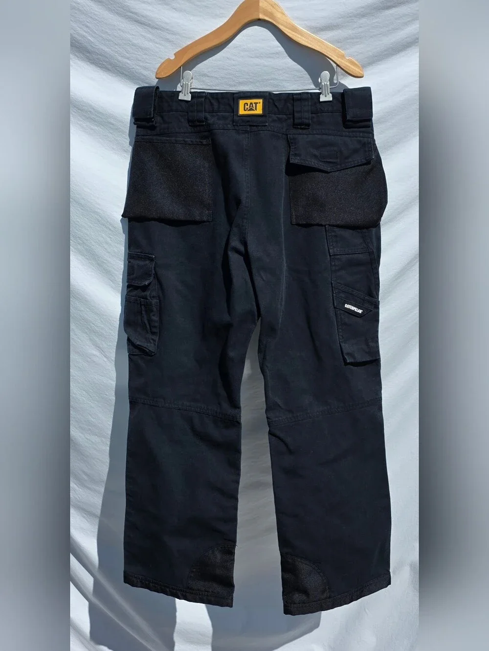 36/30 Caterpillar CAT Men's Black Utility Cargo Work Pants